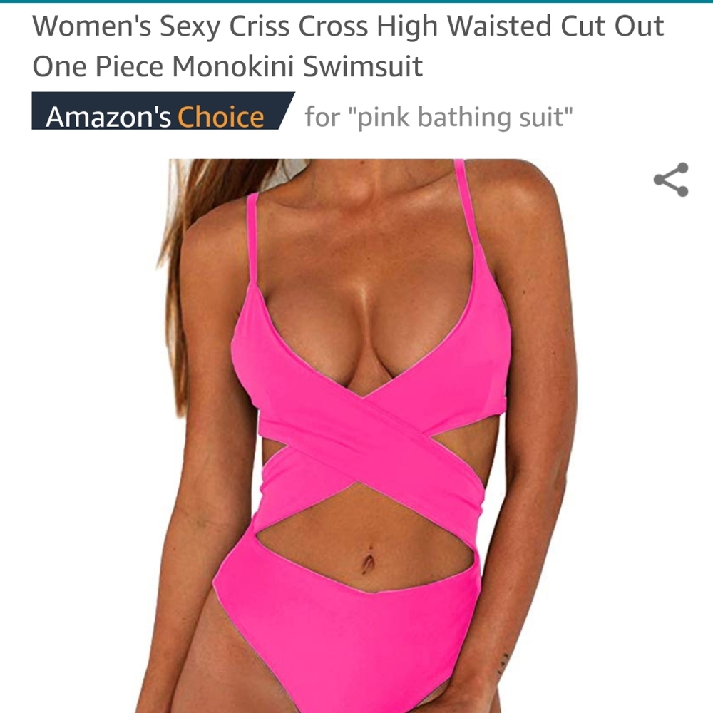 Crisscross High Waisted One Piece Swimsuit